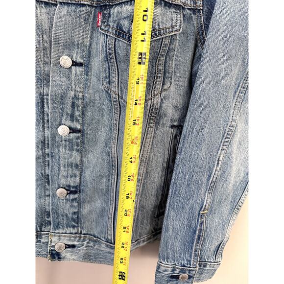 Levis Strauss and Co Premium Jean Jacket Unisex Small Denim Cotton Classic NWT - Picture 6 of 9